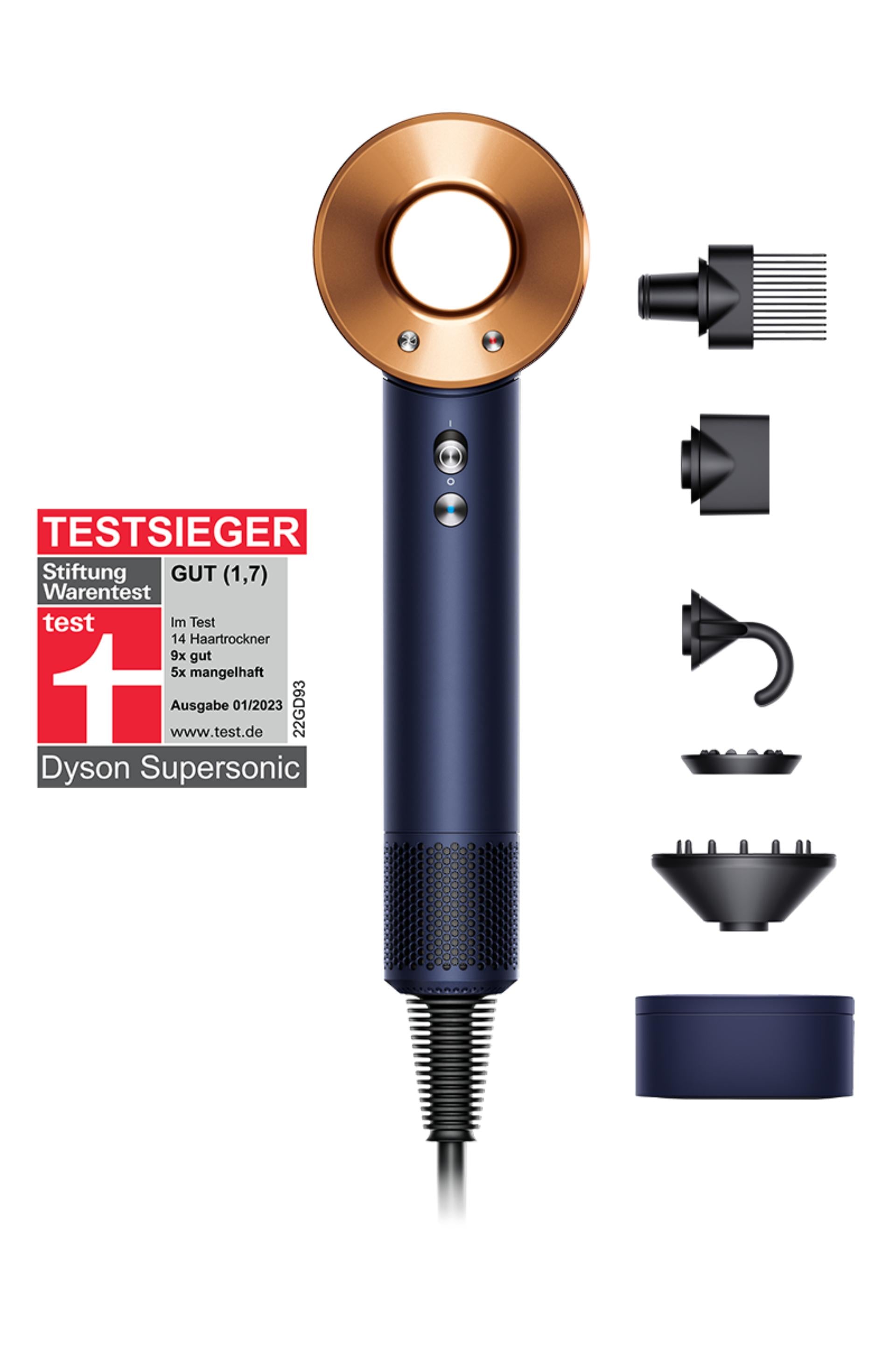 Dyson Supersonic™ Haartrockner HD07 Nachtblau/Kupfer Geschenkedition